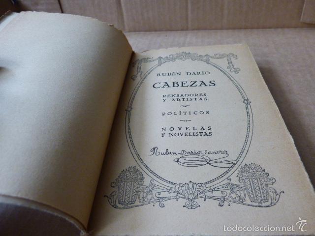 Libros antiguos: CABEZAS - RUBEN DARIO (1929) - Foto 3