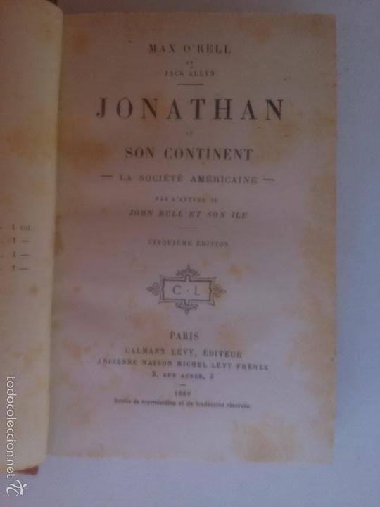 Libros antiguos: Jonathan et son continent. Max ORell - Foto 1