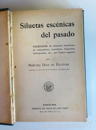 Libros antiguos: SILUETAS ESC&Eacute;NICAS DEL PASADO - Foto 1