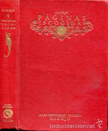 Libros antiguos: P&aacute;ginas escogidas - Clar&iacute;n - - Foto 1