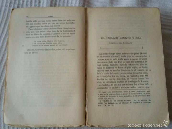 Libros antiguos: Ensayo de Larra - Foto 1