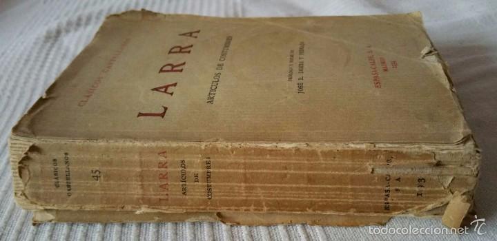 Libros antiguos: Ensayo de Larra - Foto 2