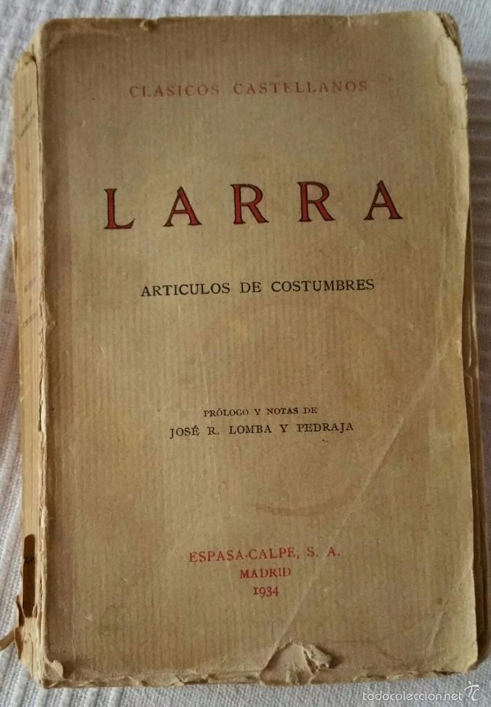 Libros antiguos: Ensayo de Larra - Foto 3