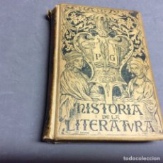 Libros antiguos: HISTORIA DE LA LITERATURA, / POMPEYO GENER - ED. MONTANER Y SIMON 1902
