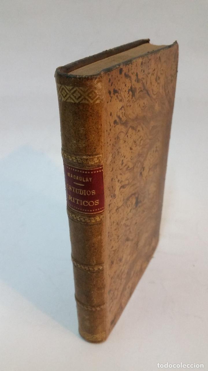 Libros antiguos: 1897 - LORD MACAULAY - ESTUDIOS CRITICOS - Foto 1