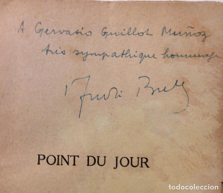 Libros antiguos: Andr&eacute; Breton. Point du Jour. Ejemplar dedicado - Foto 1