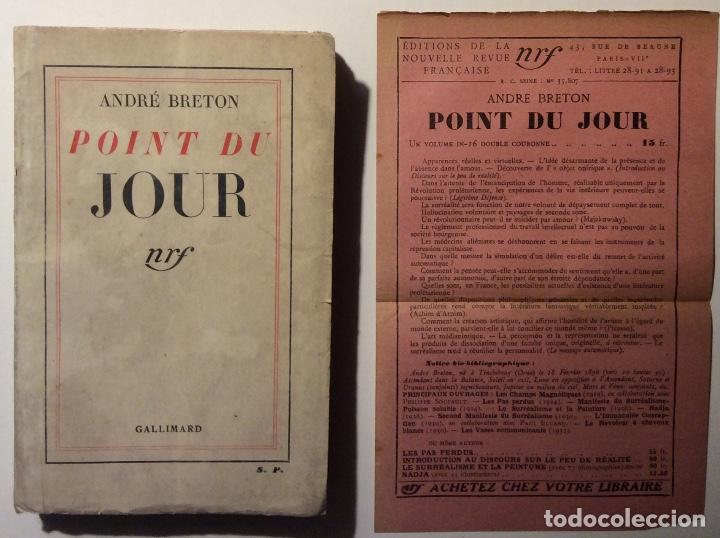 Libros antiguos: Andr&eacute; Breton. Point du Jour. Ejemplar dedicado - Foto 2