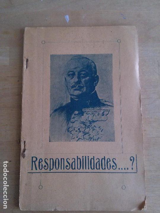 Libros antiguos: Responsabilidades...? Jose Mu&ntilde;oz Garcia - Foto 1