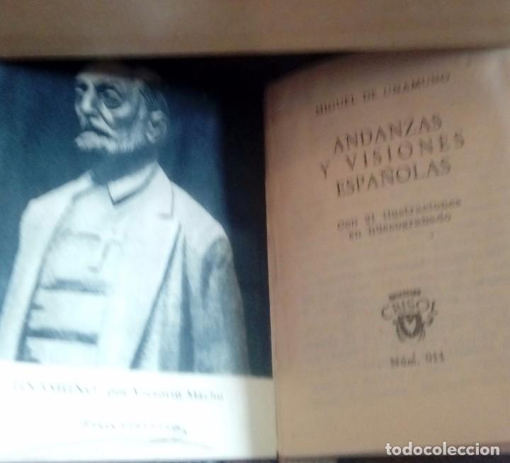 Libros antiguos: Unamuno Andanzas y visiones espa&ntilde;olas - Foto 2