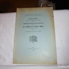 Libros antiguos: DISCURSO LEIDO APERTURA CURSO ACADEMICO 1924-25.FAUSTINO LUIS DE LA VALLINA Y ARGUELLES.OVIEDO 1924. Lote 111422223
