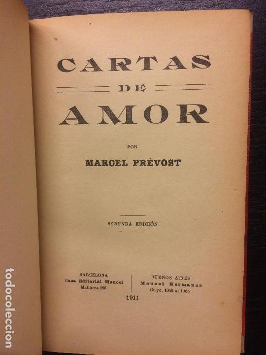 Libros antiguos: CARTAS DE AMOR, MARCEL PREVOST, 1911 - Foto 2