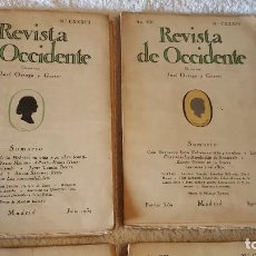 Libros antiguos: REVISTA DE OCCIDENTE. JOSÉ ORTEGA Y GASSET. 1934.. Lote 129454407