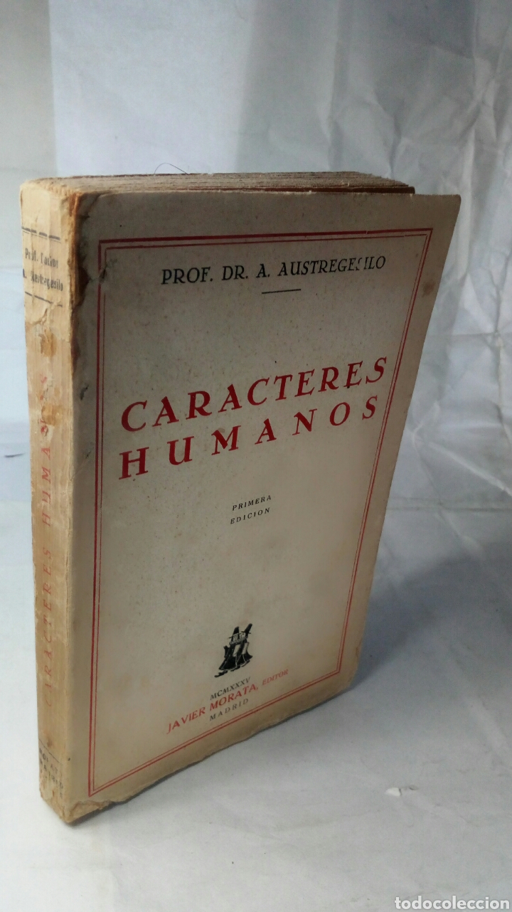 Libros antiguos: Caracteres humanos. Prof. Dr. A. Austregesilo. - Foto 6