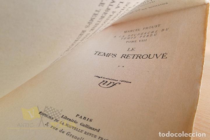 Libros antiguos: Le temps retrouv&eacute; - Marcel Proust - 1927 - Foto 3