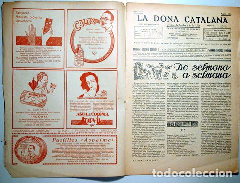 Libros antiguos: LA DONA CATALANA. Any 4t. Núm 126 - Març 1928 - Barcelona 1928 - Foto 4 - 139151470
