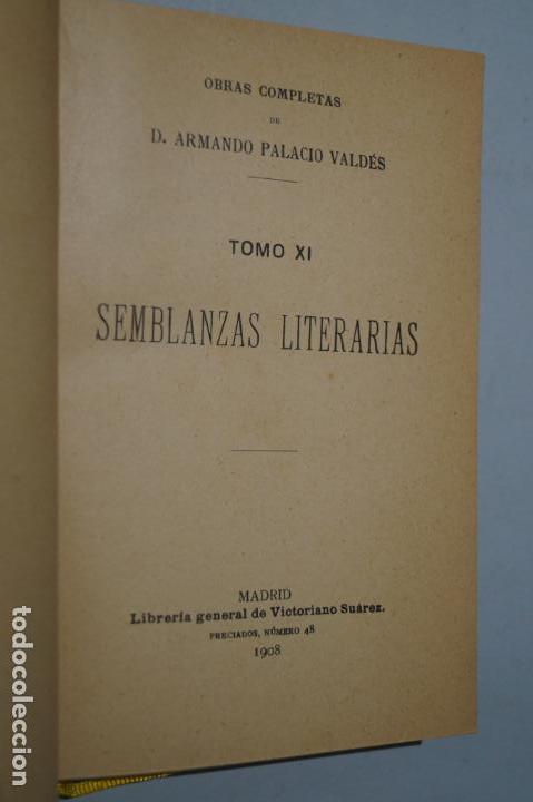 Libros antiguos: SEMBLANZAS LITERARIAS. ARMANDO PLACIO VALDES. 1908 - Foto 2