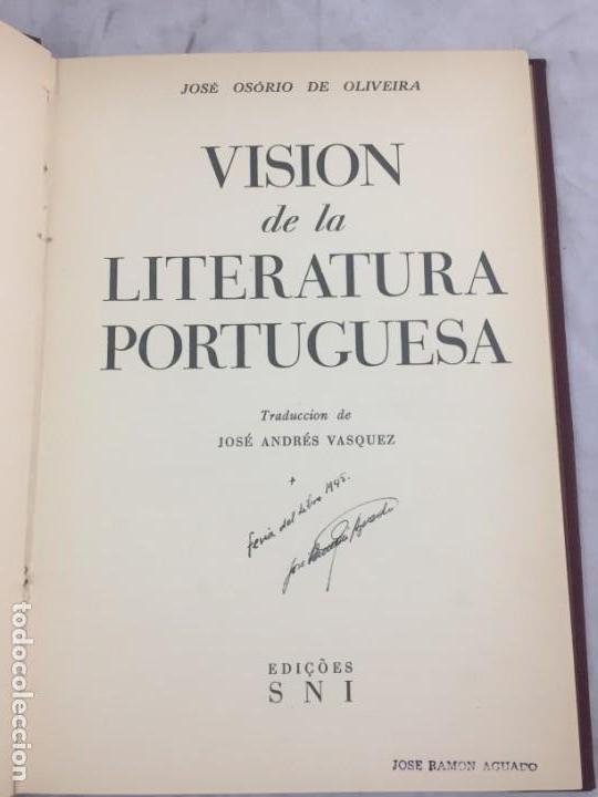 Libros antiguos: Visión de la Literatura Portuguesa José Osorio Oliveira encuadernado años 40 - Foto 1 - 147655086