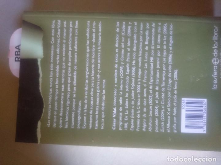 Libros antiguos: Mentiras de la Historia de Uso Com&uacute;n, Cesar Vidal - Foto 2