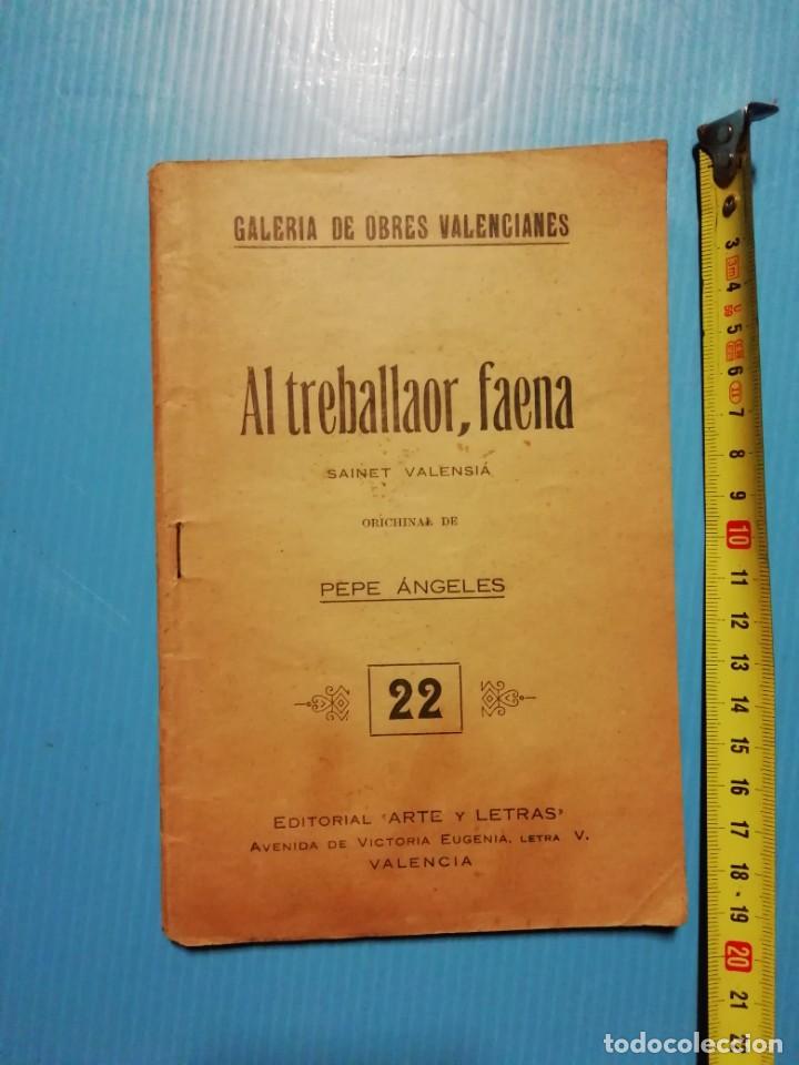 Libros antiguos: TEATRO AL TREBALLAOR, FAENA.  VALENCIANO - Foto 1