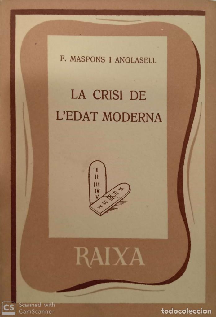Libros antiguos: La crisi de ledat moderna - Foto 1