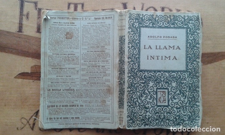 Libros antiguos: LA LLAMA &Iacute;NTIMA DE ADOLFO POSADA- - Foto 2