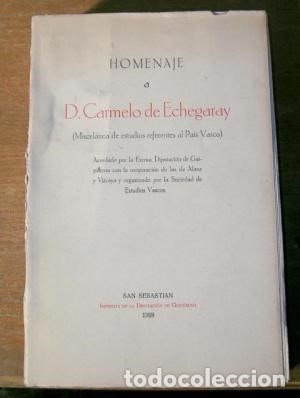 Libros antiguos: HOMENAJE A D CARMELO ECHEGARAY ... 1928 - Foto 1