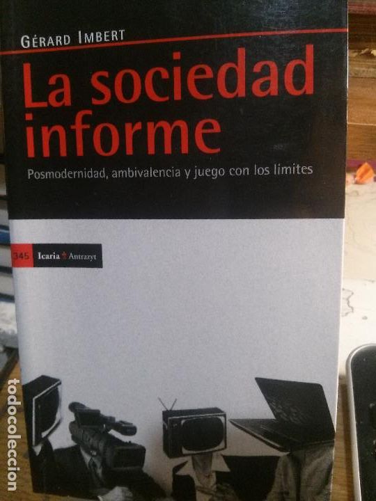 Libros antiguos: la sociedad informe, g&eacute;rard imbert, icaria editorial. - Foto 1
