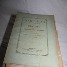 Libros antiguos: 53 DISCURSOS, DE LOS MIEMBROS DE REAL ACADEMIA DE BUENAS LETRAS DE BARCELONA 1872-1930. Lote 190918605