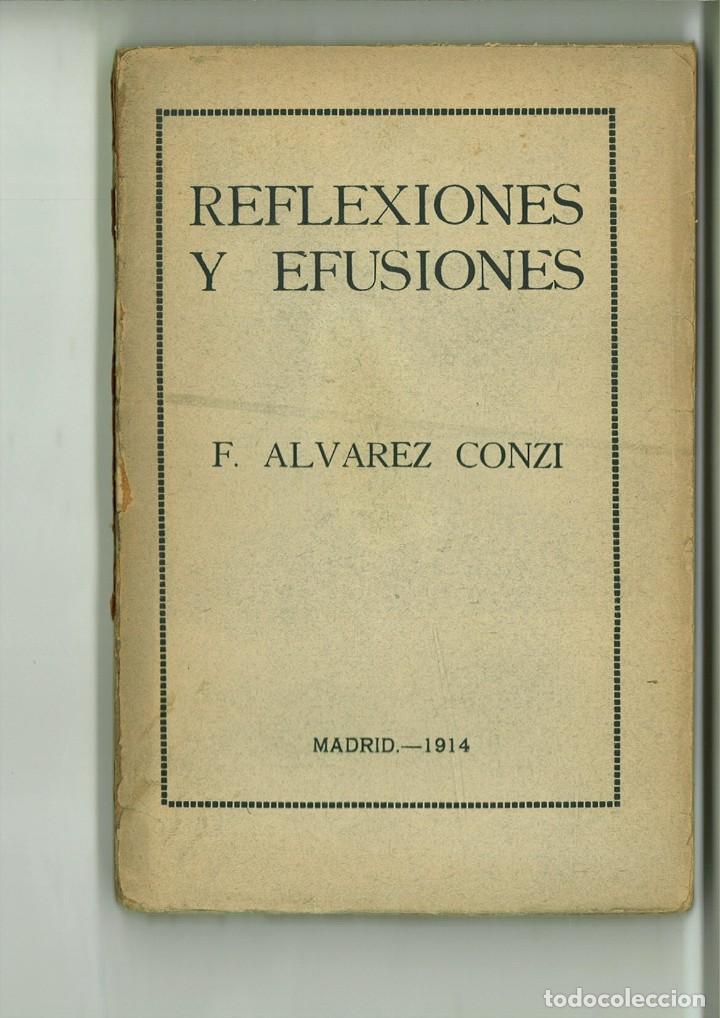 Libros antiguos: REFLEXIONES Y EFUSIONES. F. Alvarez Conzi - Foto 1