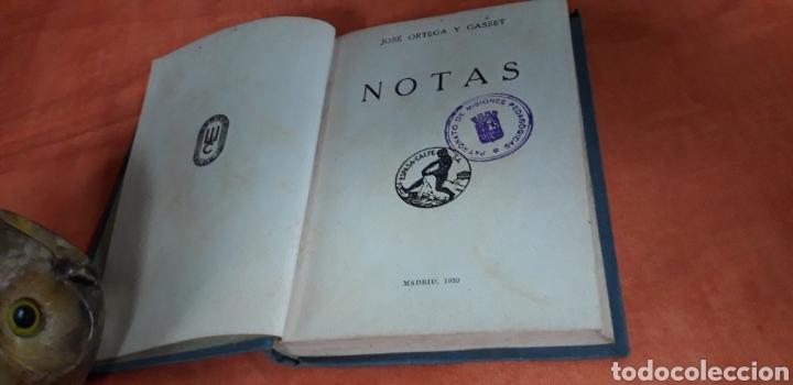 Libros antiguos: NOTAS, JOS&Eacute; ORTEGA Y GASSET, - Foto 2