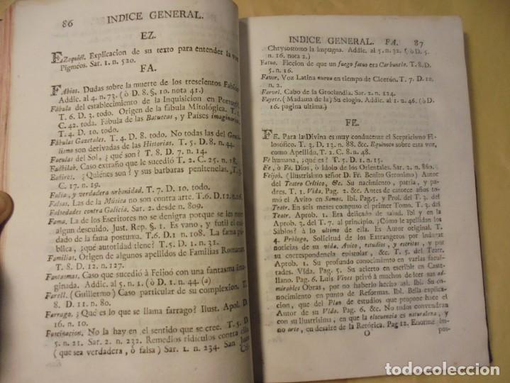 Libros antiguos: INDICE DE FEIJOO. SANTOS. 1774 - Foto 4