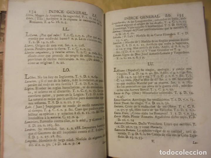 Libros antiguos: INDICE DE FEIJOO. SANTOS. 1774 - Foto 5