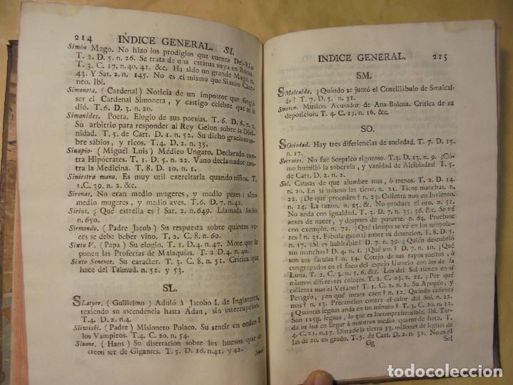 Libros antiguos: INDICE DE FEIJOO. SANTOS. 1774 - Foto 6