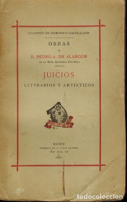 Libros antiguos: JUICIOS LITERARIOS Y ART&Iacute;STICOS - Foto 1