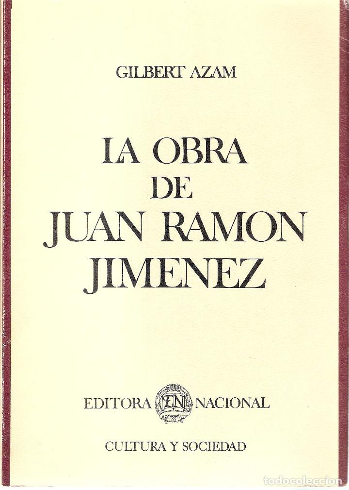 Libros antiguos: LA OBRA DE JUAN RAMON JIMENEZ - GILBERT AZAM - Foto 1