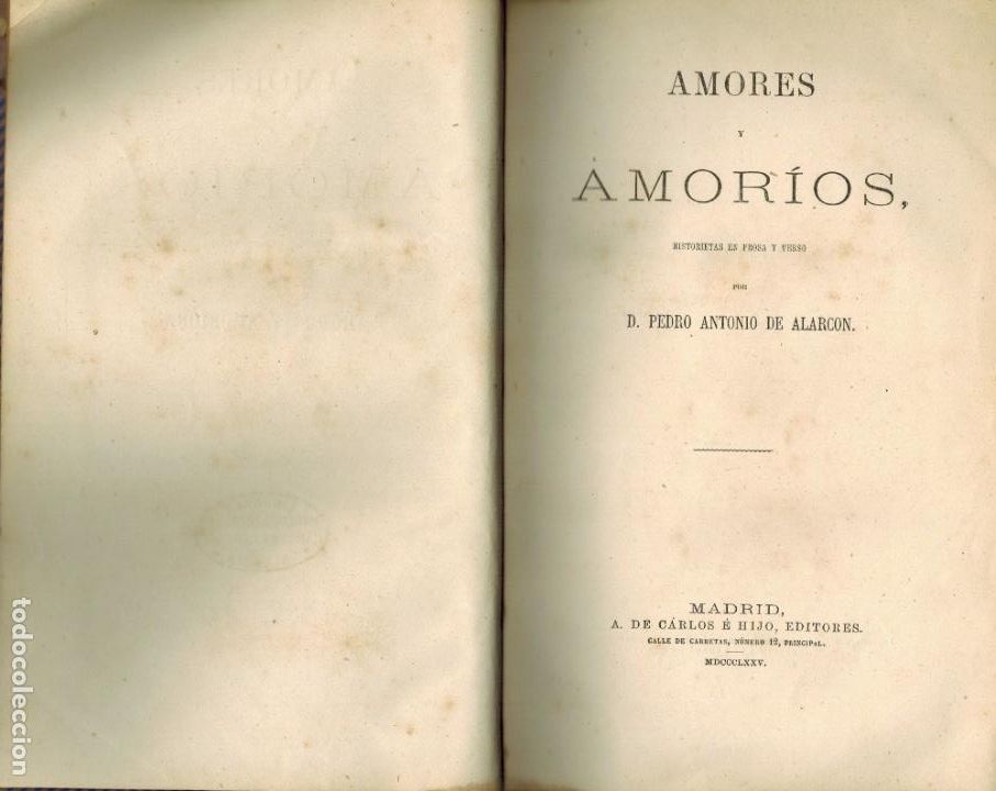 Libros antiguos: AMORES Y AMOR&Iacute;OS - Foto 1