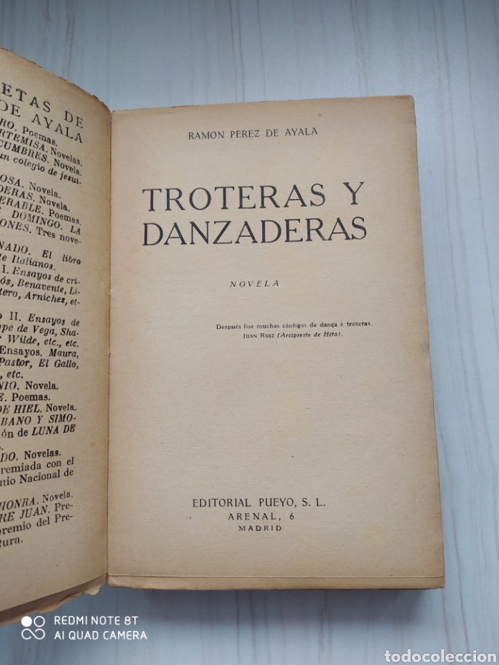 Libros antiguos: TROTERAS Y DANZADERAS - RAMON PEREZ DE AYALA - Foto 2