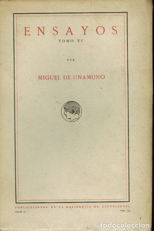 Libros antiguos: ENSAYOS (TOMO VI) - Foto 1