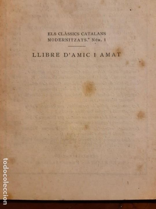 Libros antiguos: Ramon Llull llibre damic i amat - Foto 3