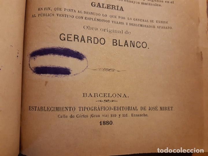 Libros antiguos: 1880 Gerardo Blanco La cortina descorrida - Foto 5