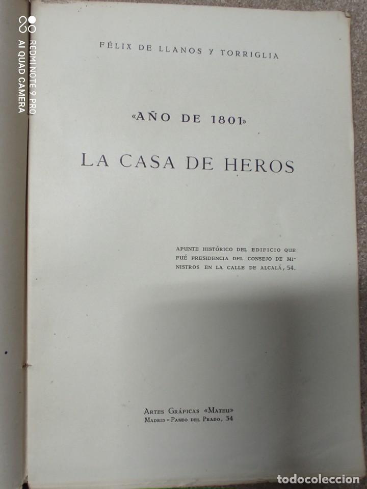 Libros antiguos: A&Ntilde;O DE 1801 - LA CASA DE HEROS - Foto 2