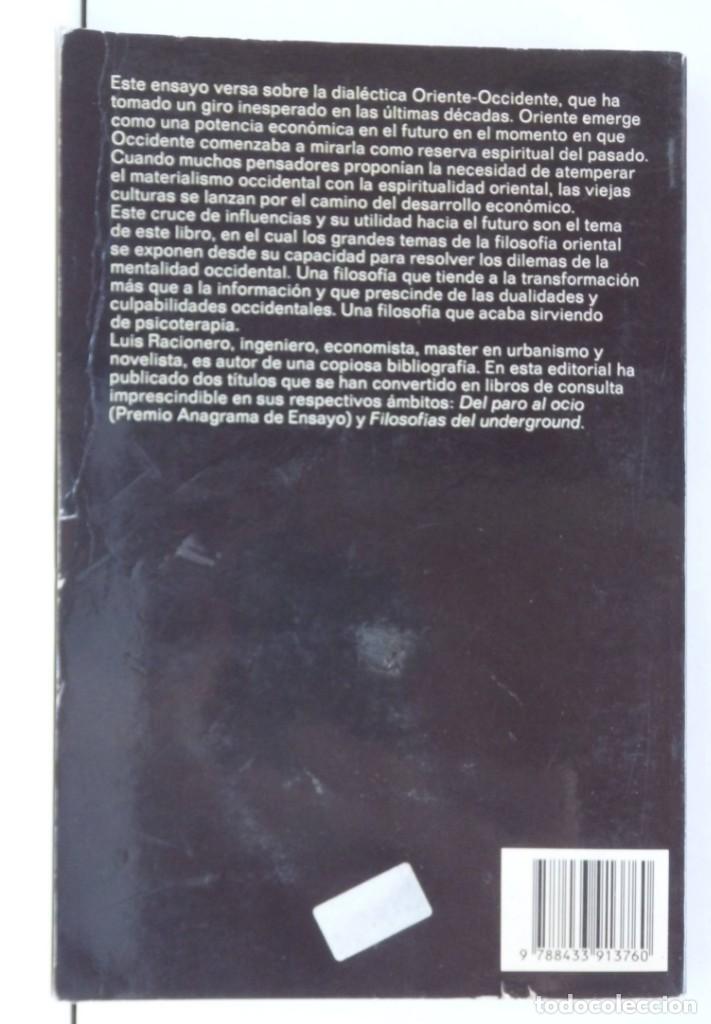 Libros antiguos: Llu&iacute;s RACIONERO - Oriente y occidente - Foto 2