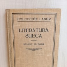 Libros antiguos: LITERATURA SUECA. HELMUT DE BOOR. EDITORIAL LABOR, COLECCIÓN LABOR, PRIMERA EDICIÓN, 1931.. Lote 289538788