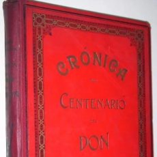 Libros antiguos: CRÓNICA DEL CENTENARIO DEL DON QUIJOTE POR MIGUEL SAWA Y PABLO BECERRA EN MADRID 1905. Lote 300290963