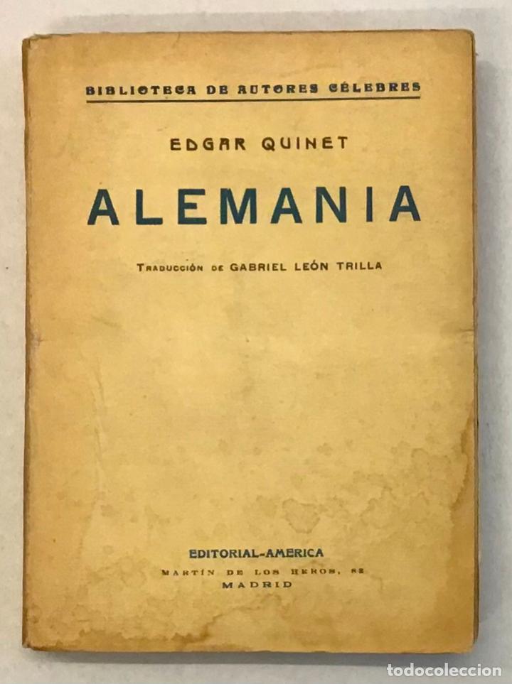 Libros antiguos: ALEMANIA. - QUINET, Edgar. - Foto 1