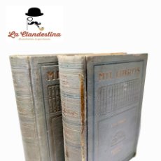 Libros antiguos: MIL LIBROS ( RECUERDOS BIBLIOGRÁFICOS ). LUIS NUEDA. 2 TOMOS. EDIT. RAMÓN SOPENA. BARCELONA. 1913.