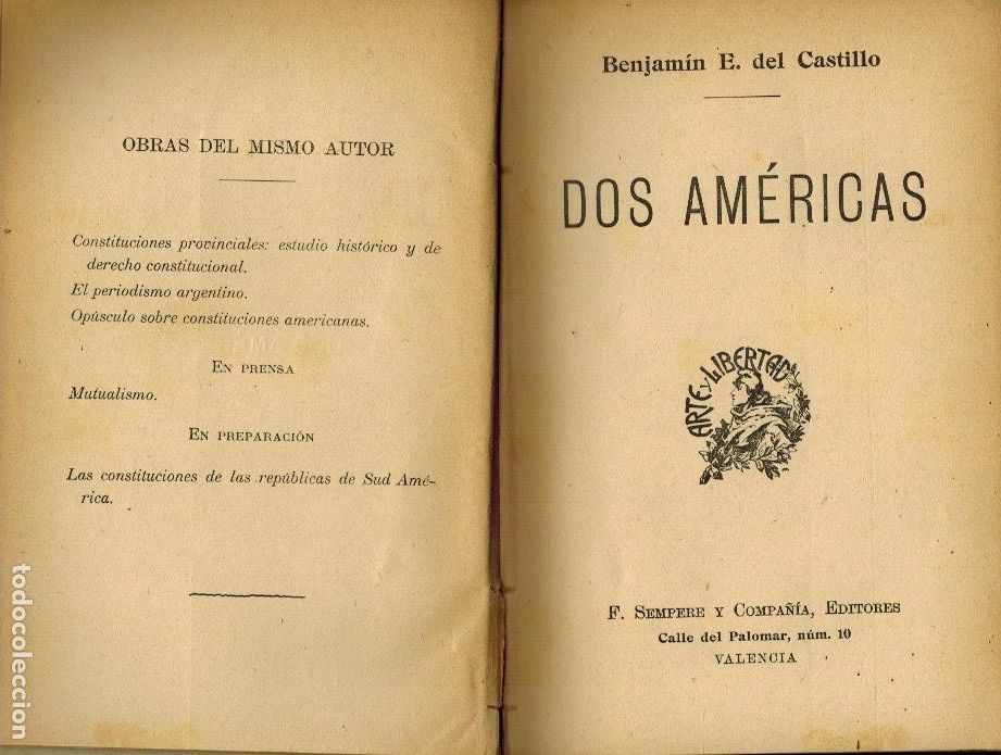 Libros antiguos: DOS AM&Eacute;RICAS - Foto 1