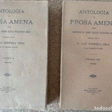 Libros antiguos: ANTOLOGÍA DE PROSA AMENA, 2TOMOS (BOLS 16). Lote 333650933