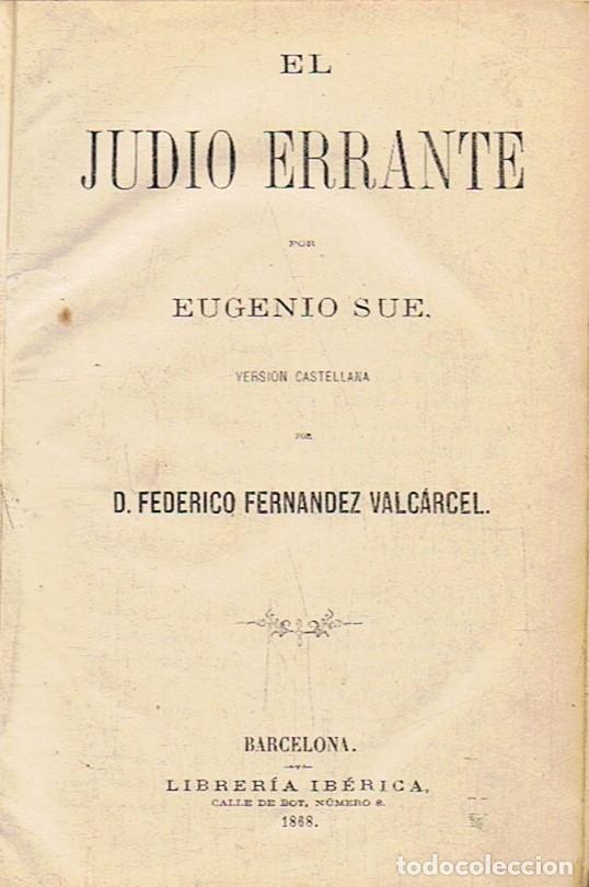 Libros antiguos: EL JUDIO ERRANTE. 3 Tomos. Sue. Eugenio, - Foto 1