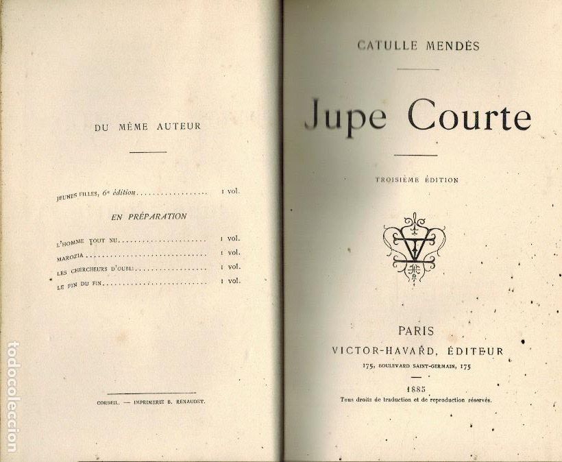 Libros antiguos: JUPE COURTE - Foto 1